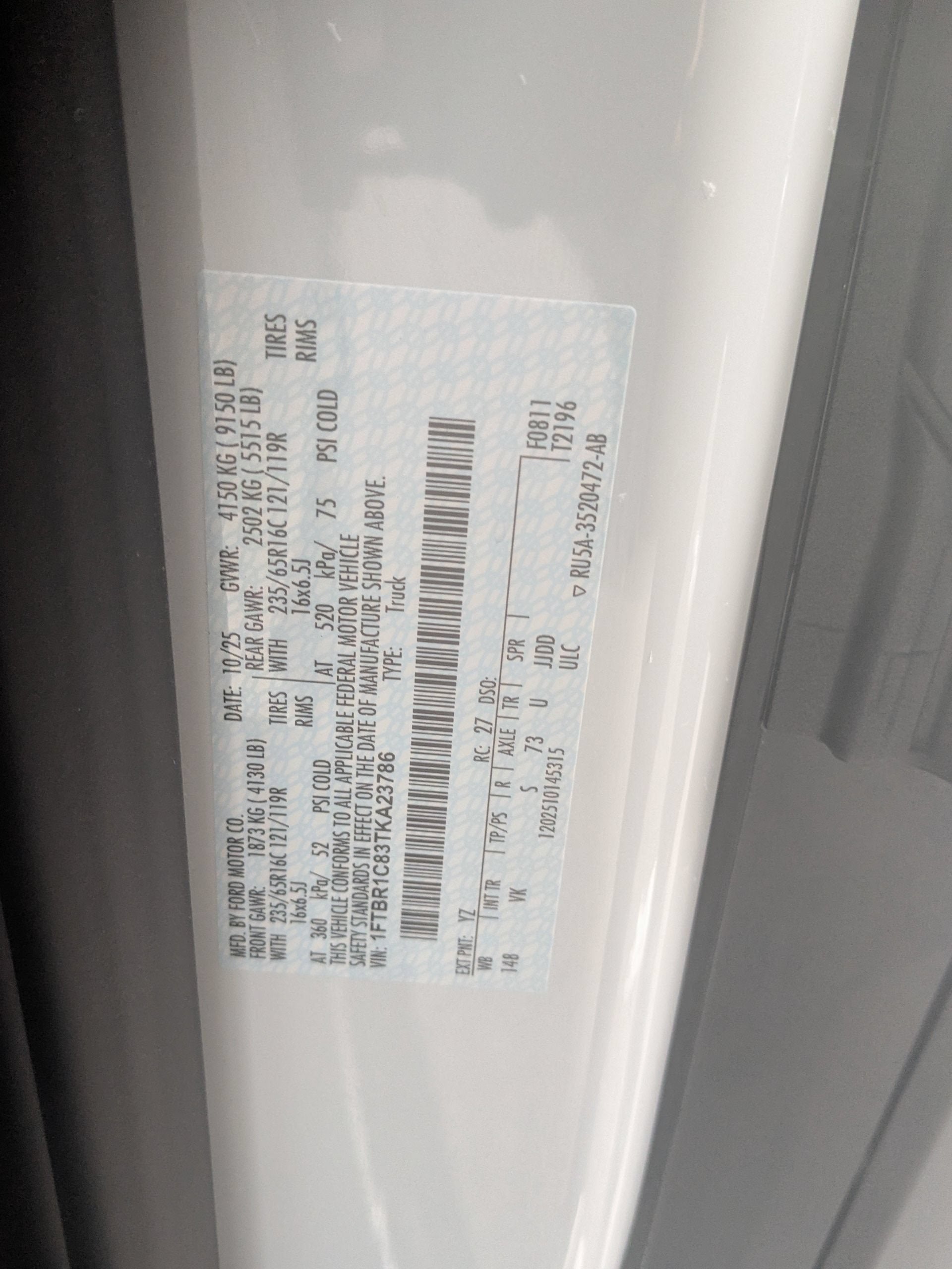 2026 Ford Transit Cargo Van Base