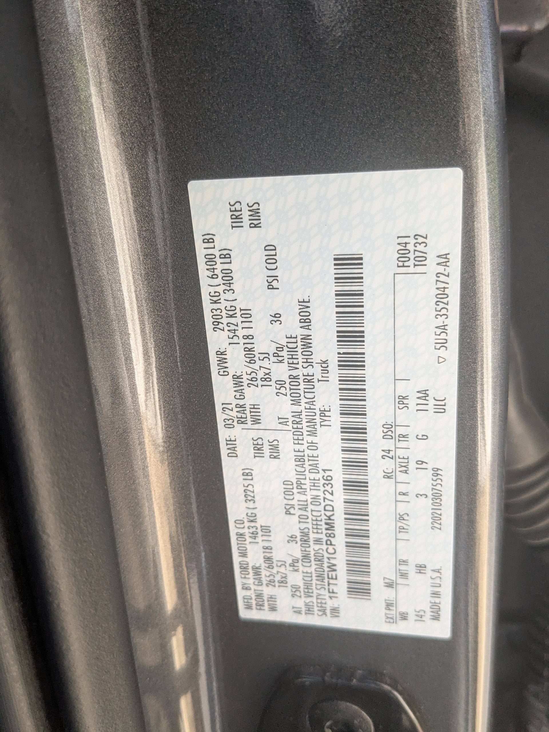 2021 Ford F-150 LARIAT